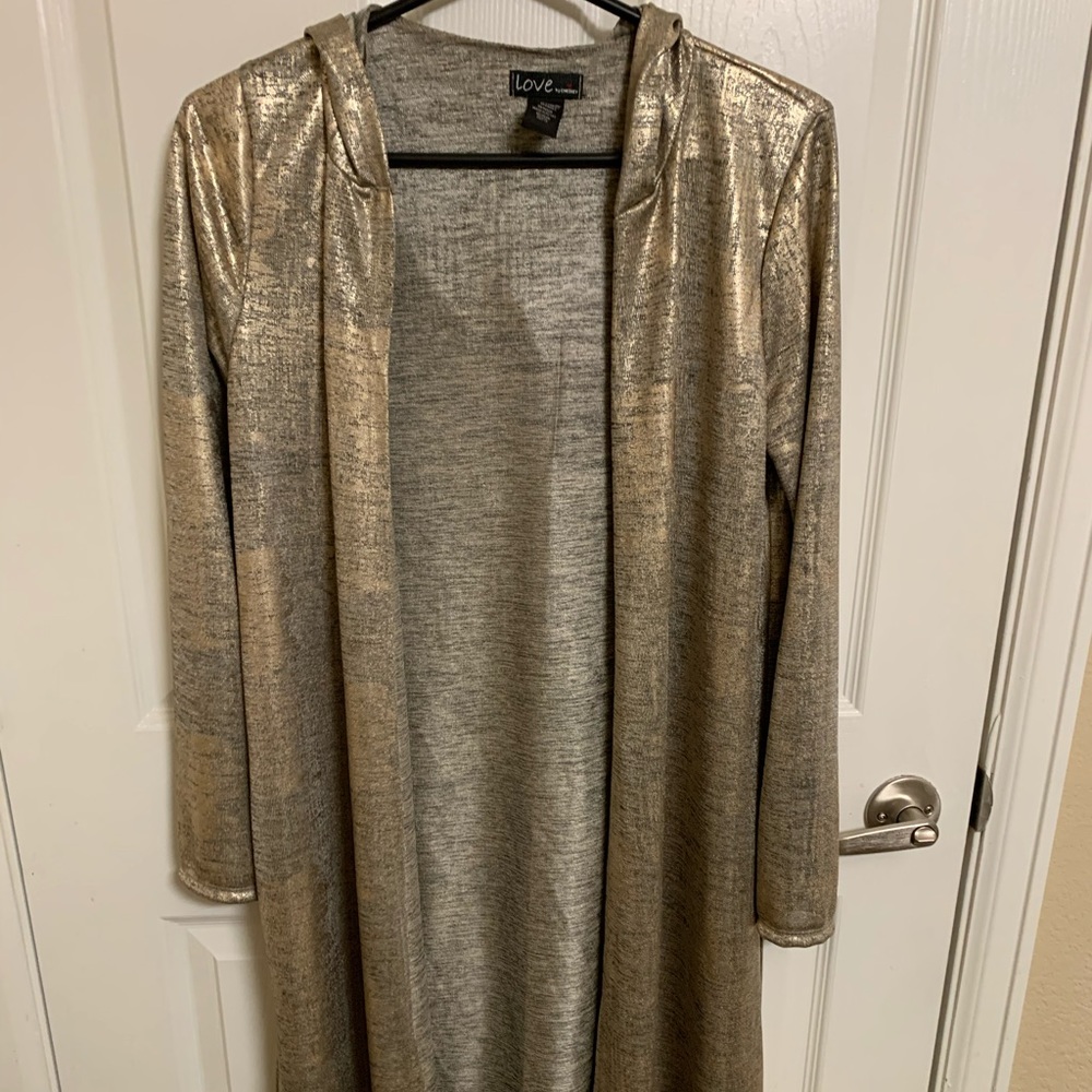 Open cardigan Large with hood